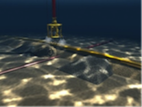 Gas pipelines on the sea floor