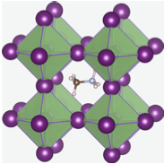 Perovskite structure of methylammonium lead iodide